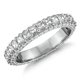 Bella Vaughan for Blue Nile Grandeur Asscher-Cut Diamond Ring in Platinum (2 1/4 ct. tw.)