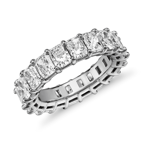 Radiant Cut Diamond Eternity Ring in Platinum (6.0 ct. tw.)