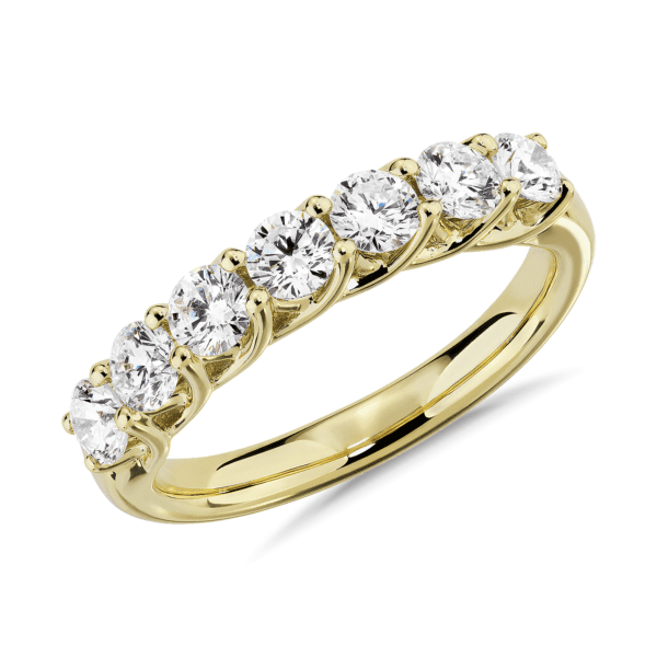 Tessere Seven Stone Diamond Wedding Ring in 14k Yellow Gold - I/SI2 (1 ct. tw.)