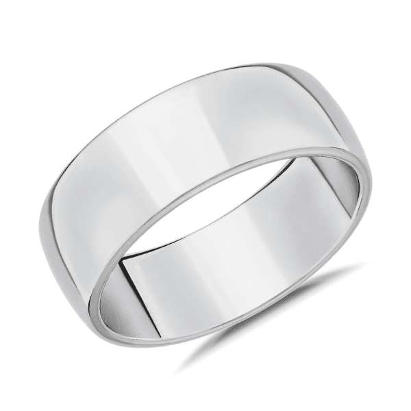Skyline Comfort Fit Wedding Ring in Platinum (8mm)