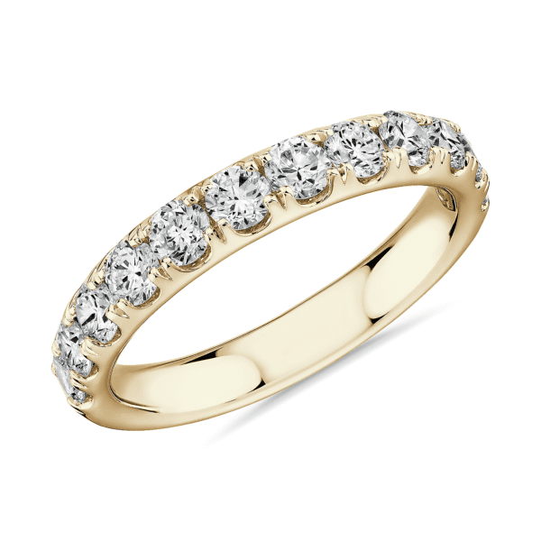 Riviera Pave Diamond Ring in 18k Yellow Gold (1 ct. tw.)