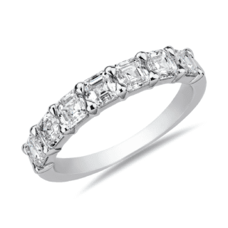 Seven Stone Asscher Diamond Anniversary Ring in 14k White Gold (1 5/8 ct. tw.)